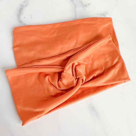 Orange Solid Headband
