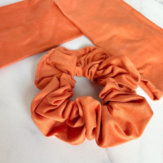 Orange Solid Scrunchie (Regular)