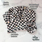 Checkered Daisies Scrub Hat