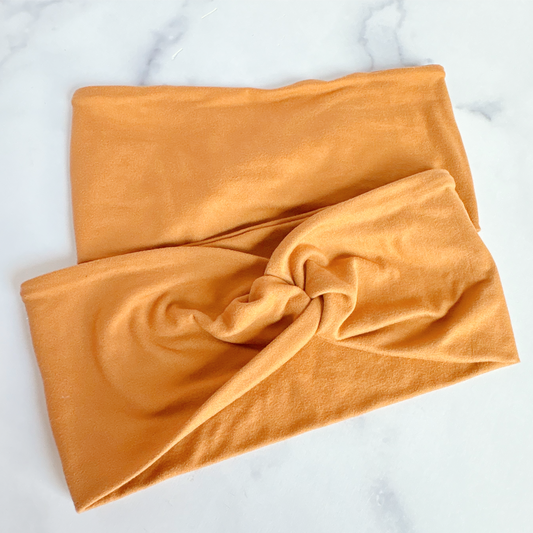 Old Gold Solid Headband