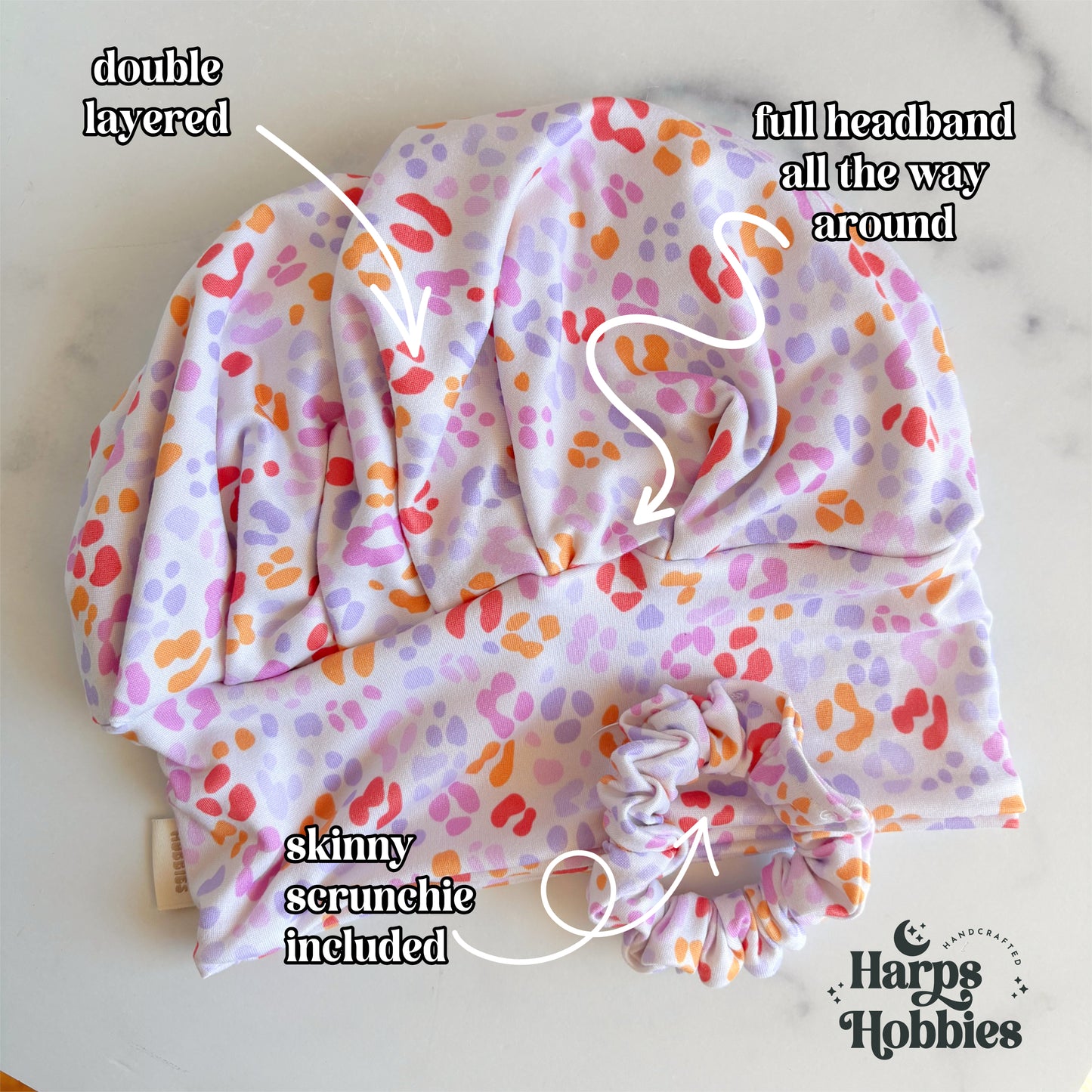 Summer Cheetah Scrub Hat