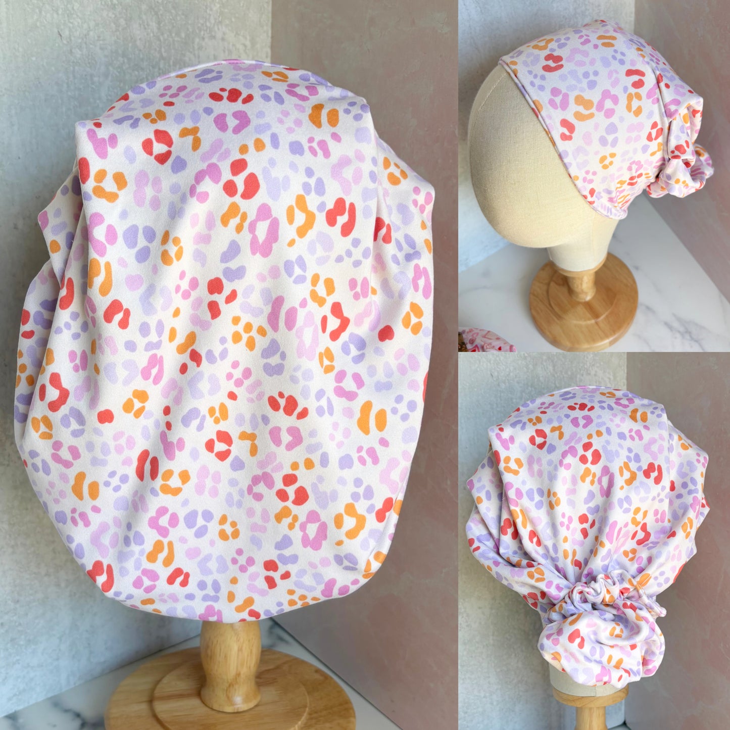 Summer Cheetah Scrub Hat