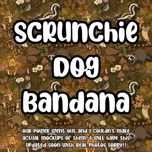 Forgotten Forest Scrunchie Dog Bandana