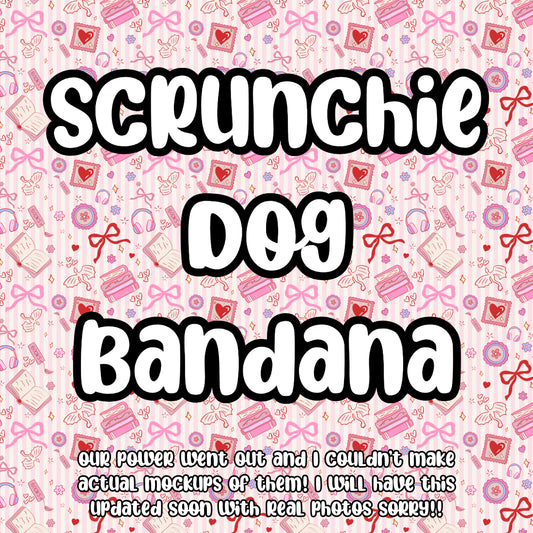 Romance Reader Scrunchie Dog Bandana