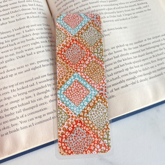 Fall Floral Patchwork Bookmark