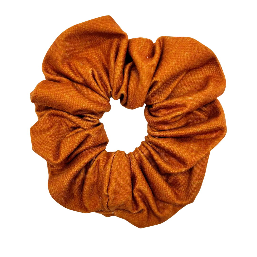 Burnt Orange Heathered Solid Scrunchie