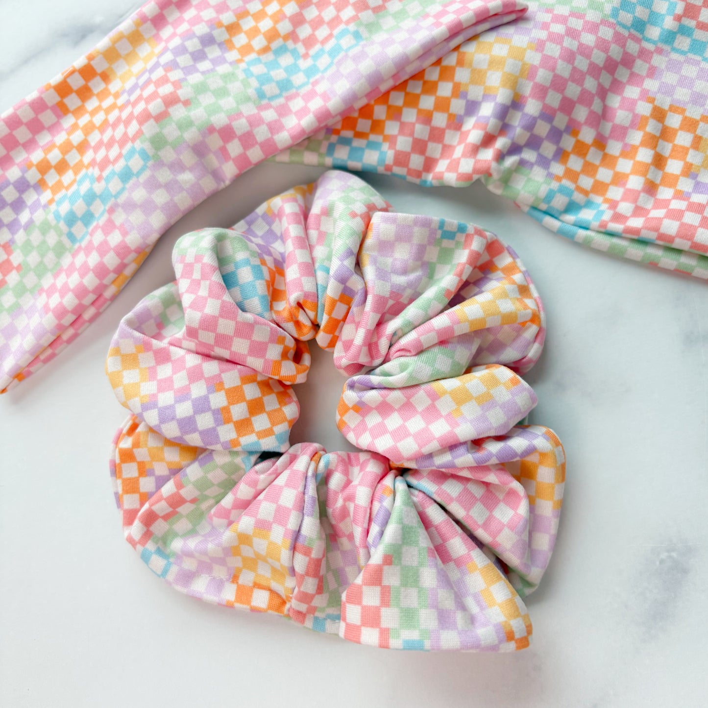 Colorful Checkered Scrunchie (Regular)