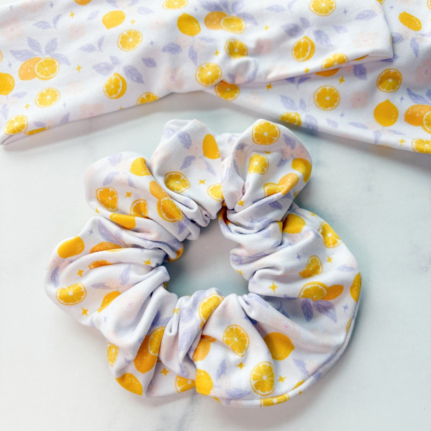 Spring Lemons Scrunchie (regular)
