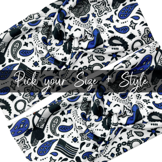 Paisley Police Headband
