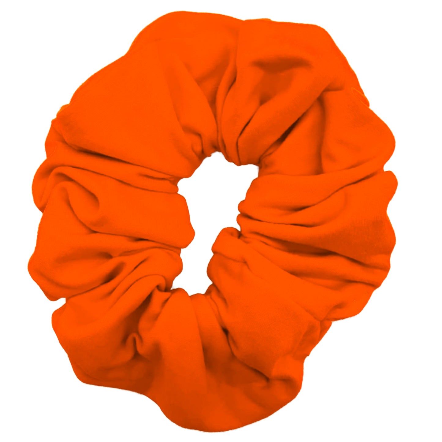 Neon Orange Solid Scrunchie
