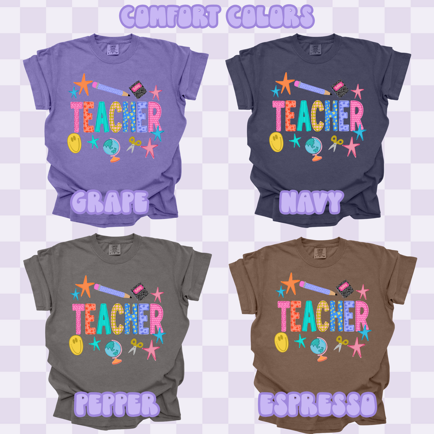 Teacher Doodles Tshirt/Sweatshirt/Long Sleeve
