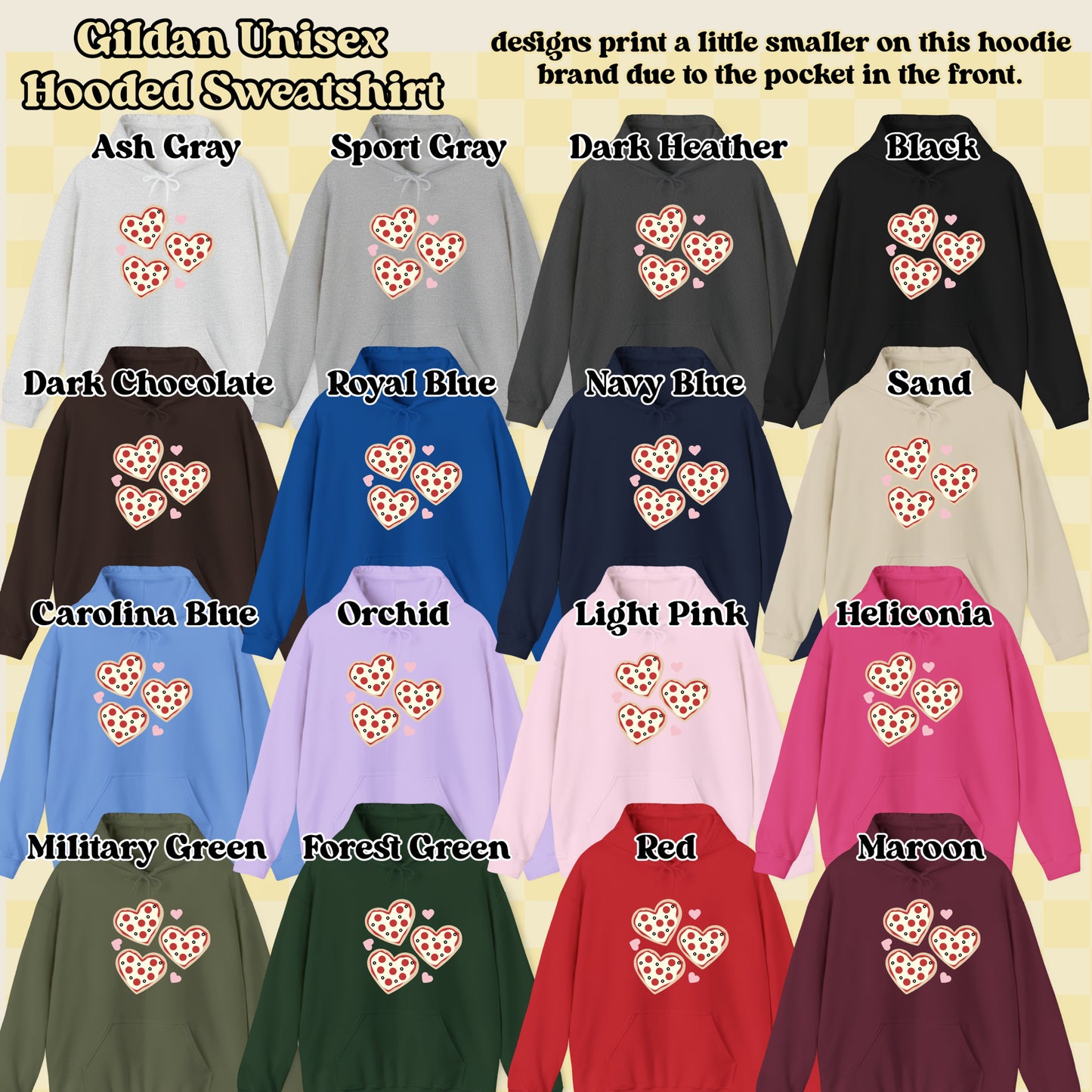 Pizza Hearts (tshirt/sweatshirt)