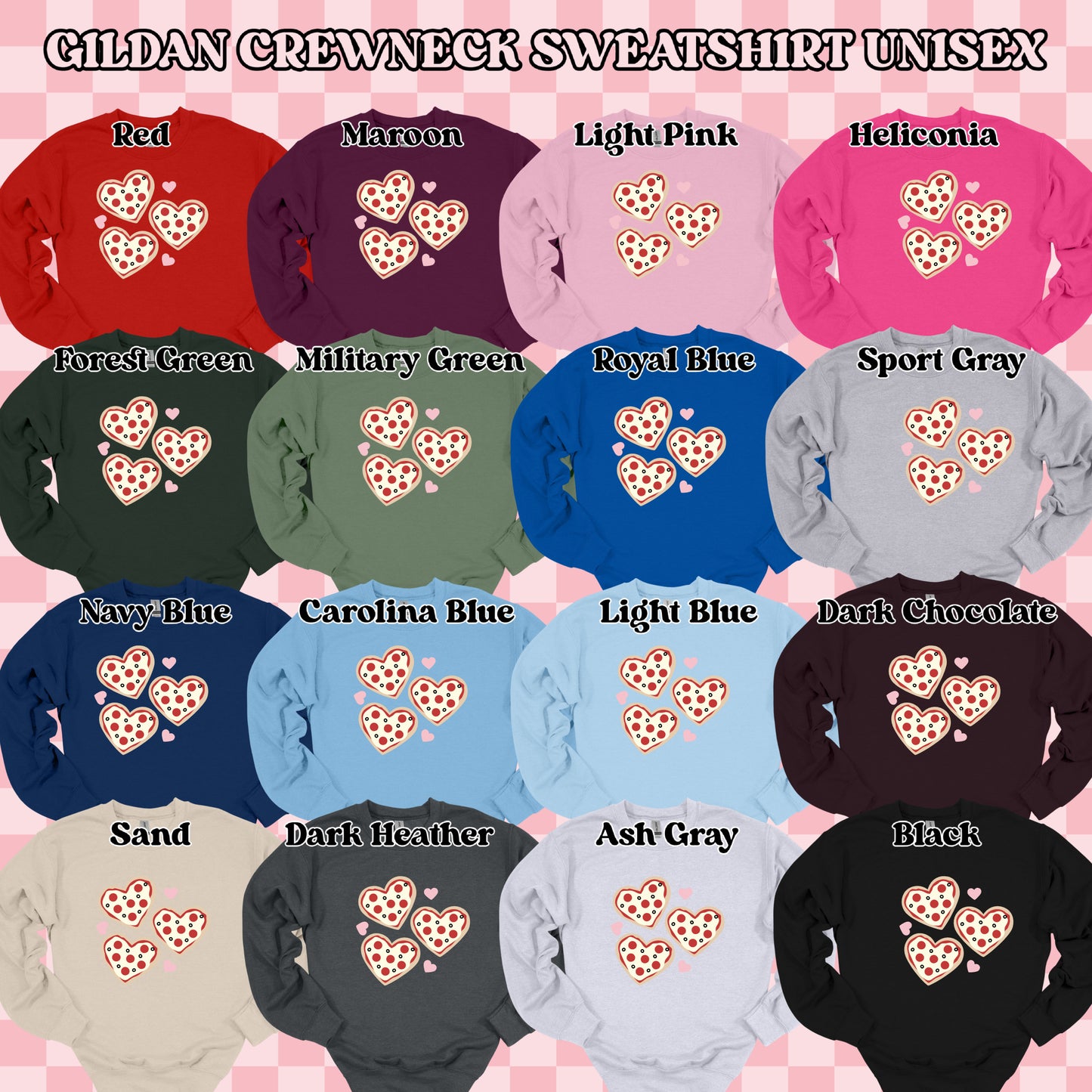 Pizza Hearts (tshirt/sweatshirt)