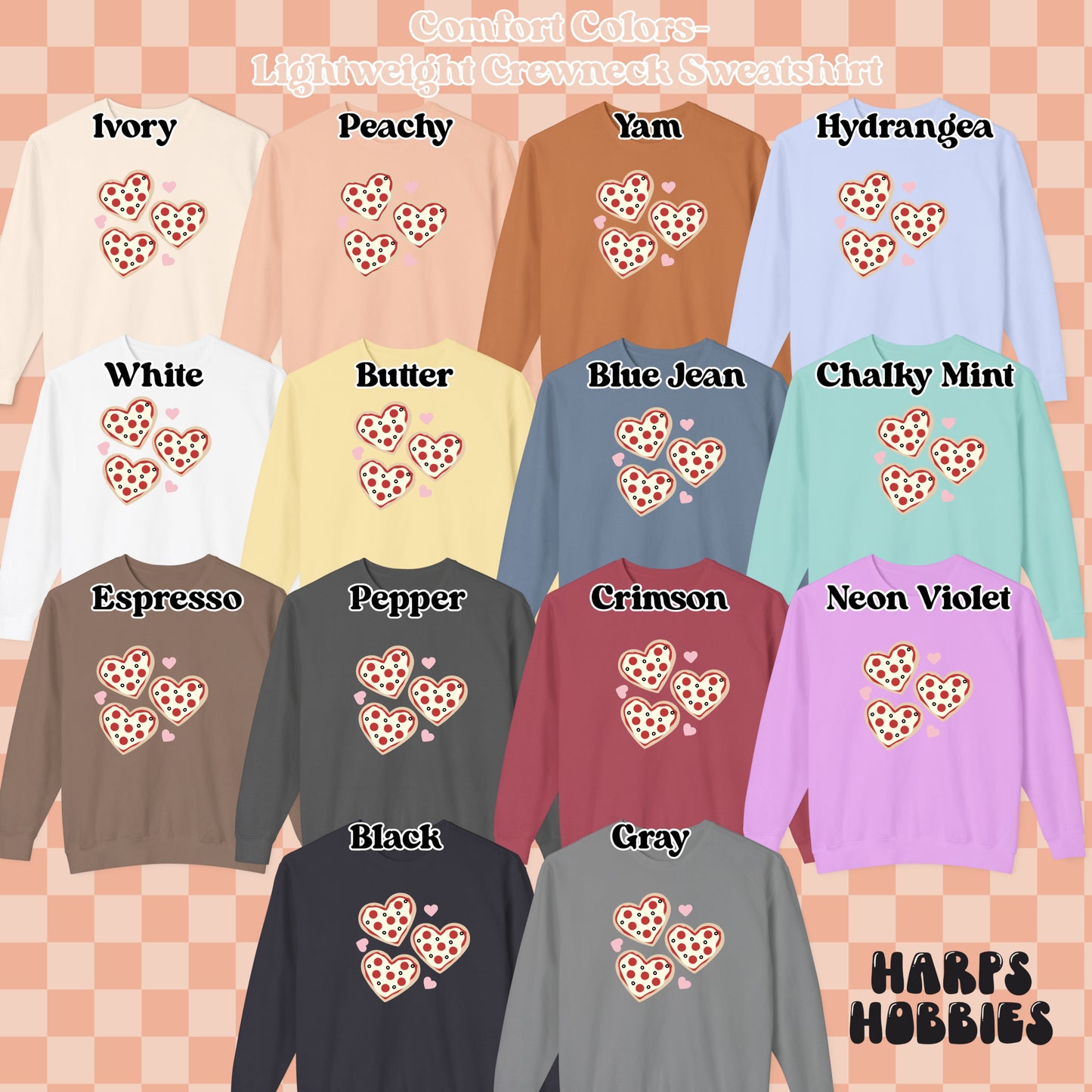Pizza Hearts (tshirt/sweatshirt)