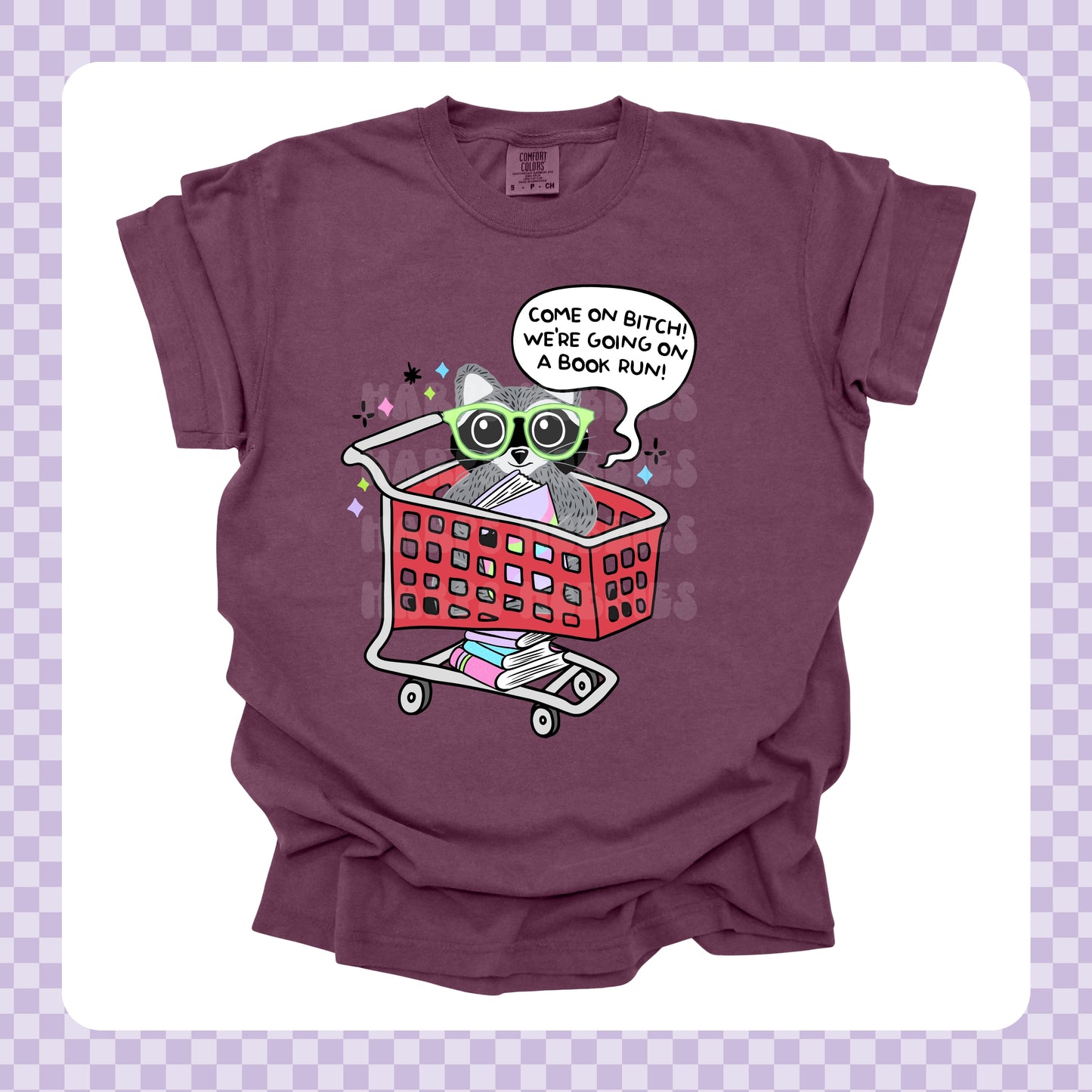 Raccoon Book Run Tshirt/Sweatshirt