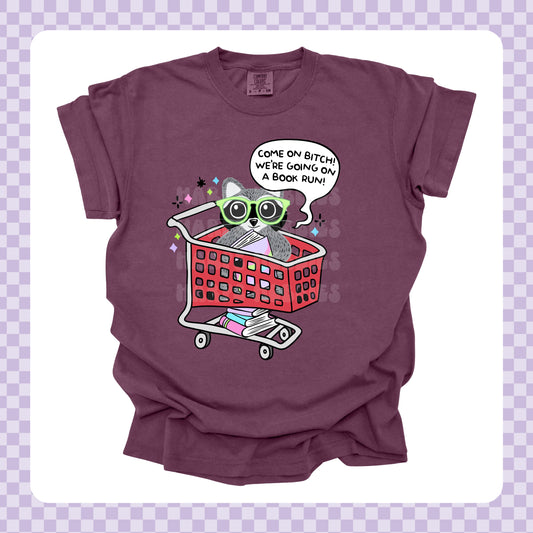 Raccoon Book Run Tshirt/Sweatshirt