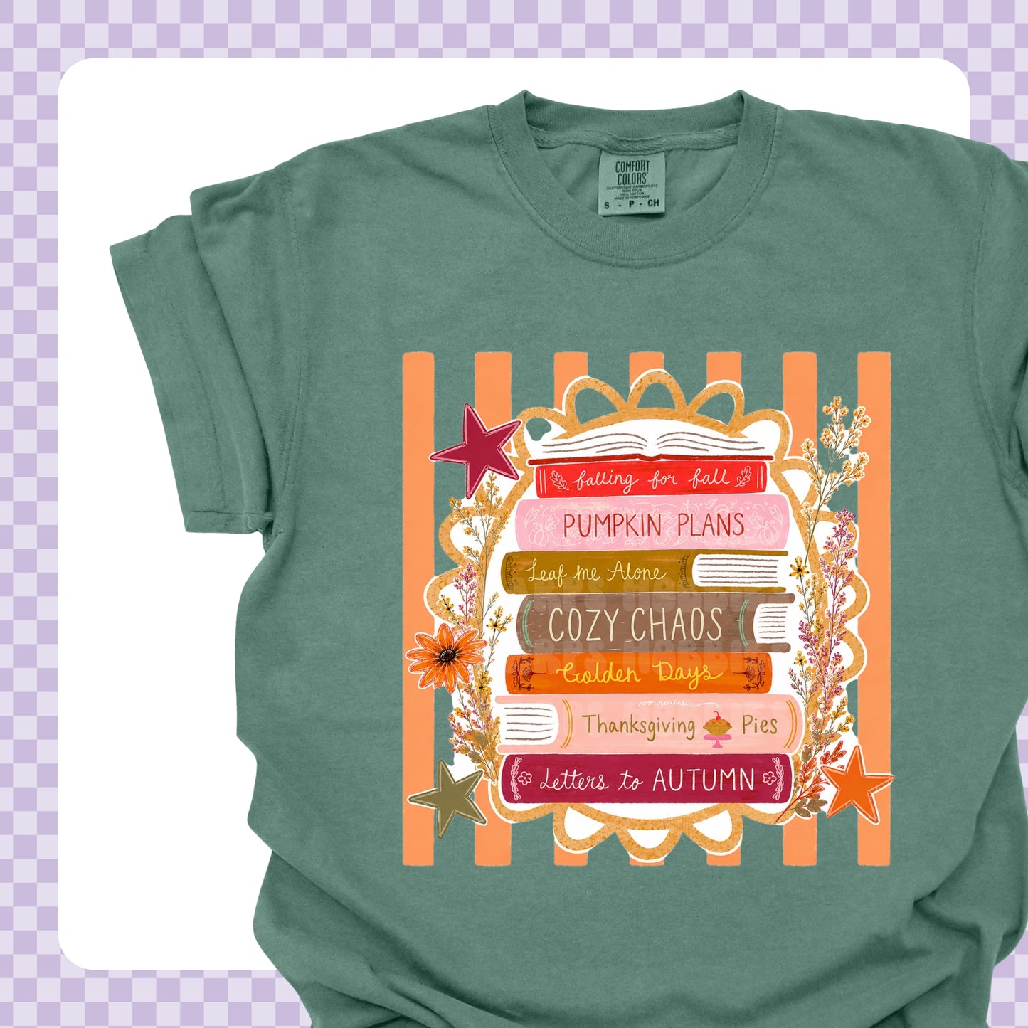 Fall Stacked Books Tshirt/Sweatshirt